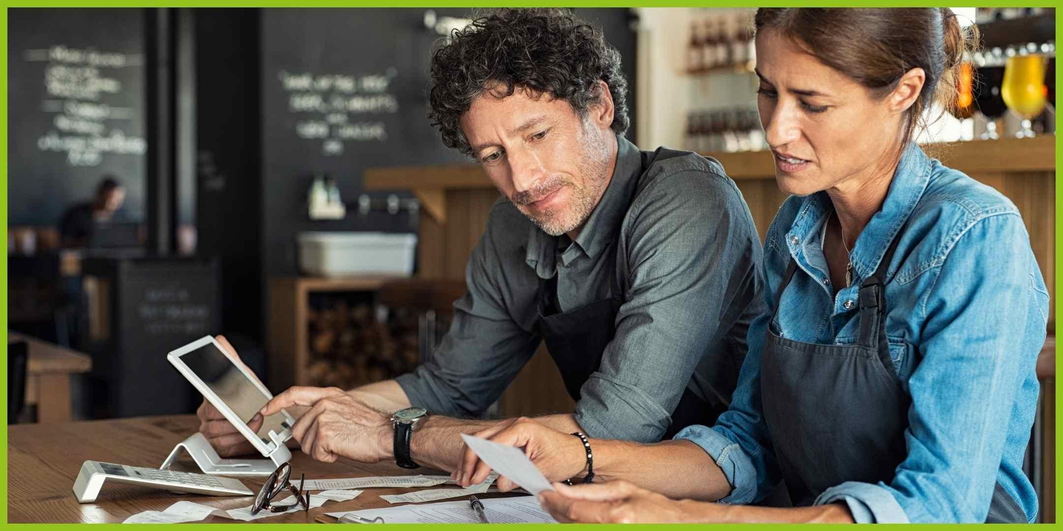 Two sole traders preparing for self-assessment