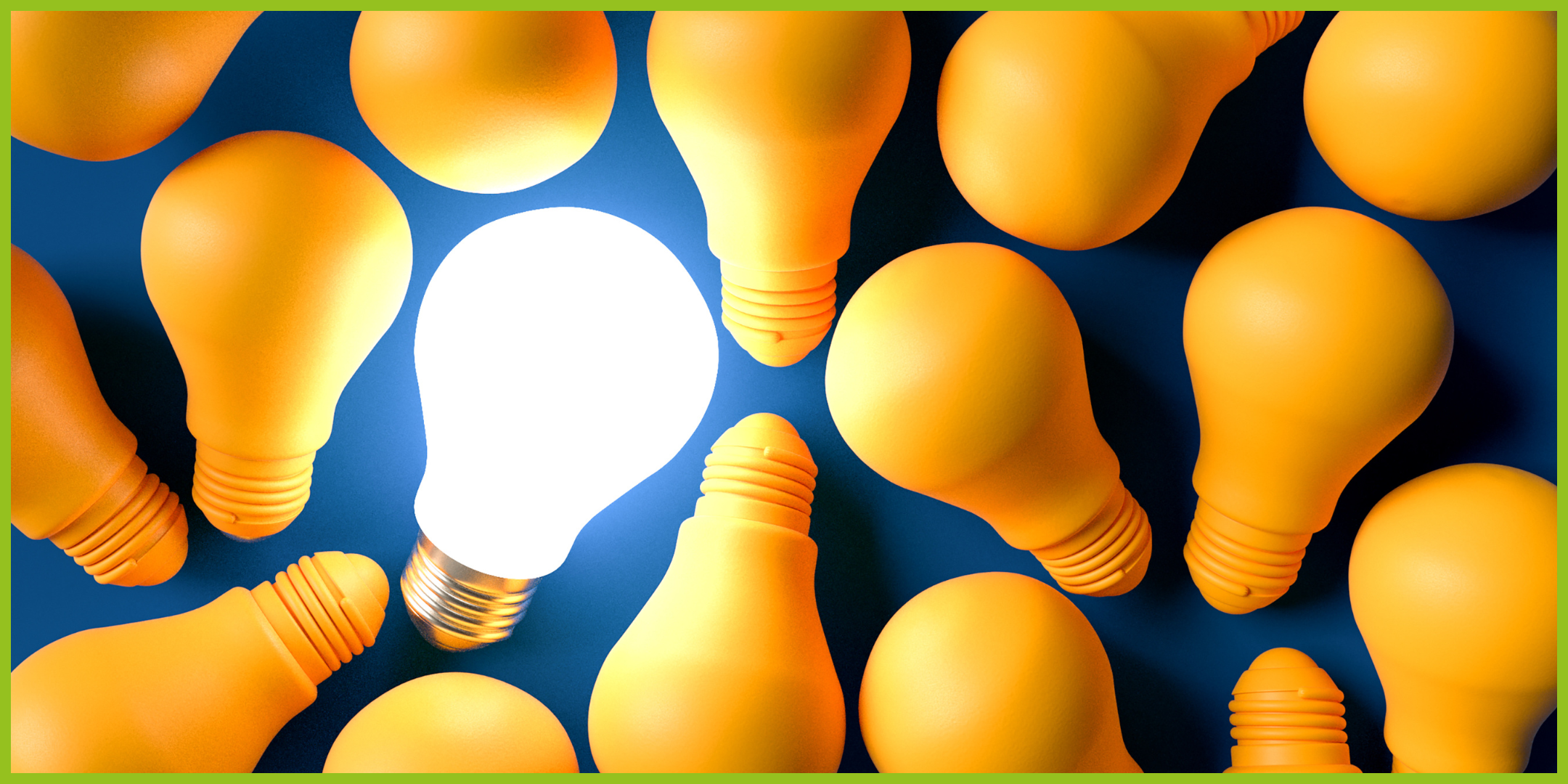 Yellow light bulbs - only one lit up
